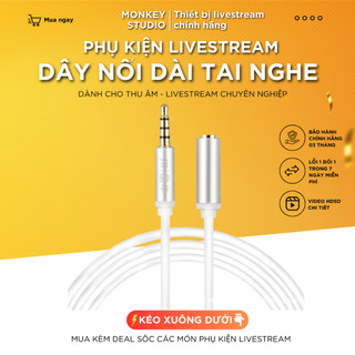 Dây Nối Dài Tai Nghe Rắc 3.5, Loại Cao Cấp Mạ Vàng Chống Suy Hao Tín Hiệu Âm Thanh Sống Động