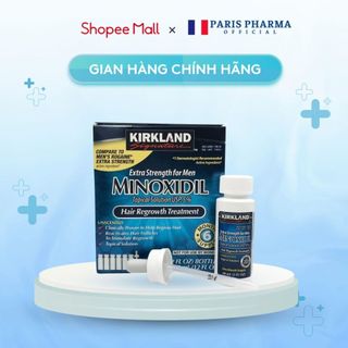 Kirkland minoxidil extra strength for men dung dịch giúp mọc râu, mọc tóc, hộp 6 lọ, chính hãng