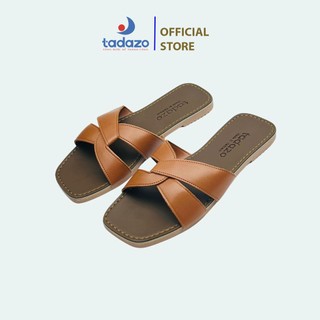 Dép Nữ Quai Chéo, Quai xoắn Đế Bệt Cao Cấp Tadazo - TW1548