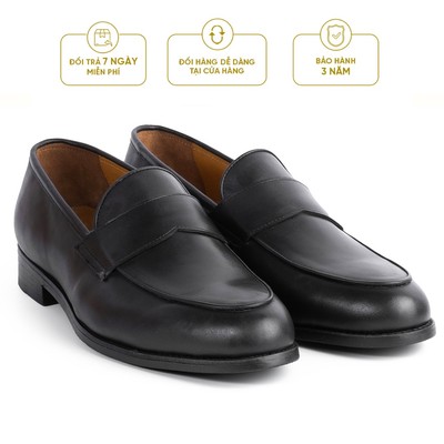 Giày Tây Cao Cấp SIR CLASSIC LOAFER - LF17 - Da Bò Cao Cấp Lót Trong Da Bò Mộc - Be Classy