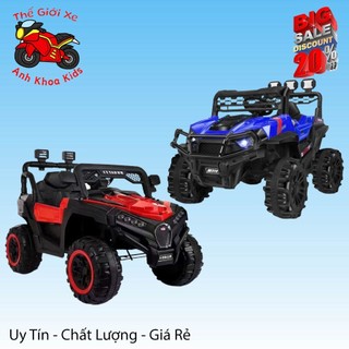 Xe ô tô điện trẻ mdx 909 - mdx 918 2 động cơ 2 chỗ ngồi lỗi 1 đổi 1 anh khoa kids