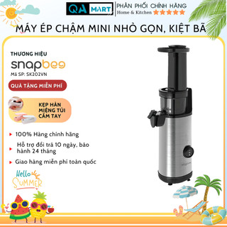 Máy ép hoa quả chậm Snapbee SK202 ép kiệt bã, nhỏ gọn, dễ lắp ráp - Chính hãng, bảo hành 24 tháng, phân phối bởi QA Mart