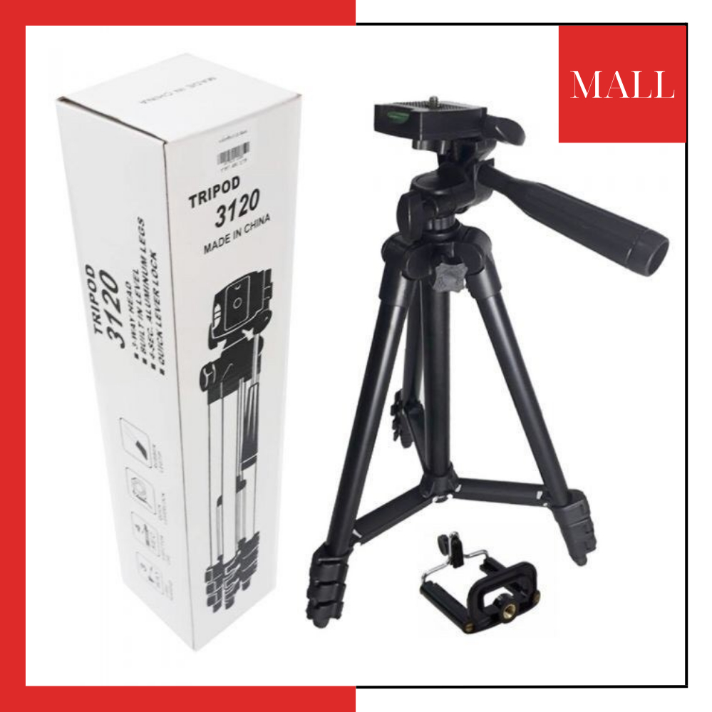 Gậy chụp ảnh 3 chân Tripod 3120 giá đỡ điện thoại, cây chụp hình quay livestream