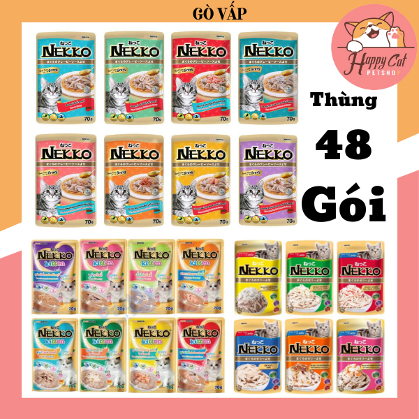 Thùng 48 Gói Pate Nekko Gói 70G