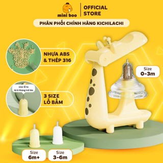  Dụng cụ đục lỗ núm ti Kichilachi dành cho bình sữa núm rời giúp tăng kích thước lỗ núm - MINIBOO 