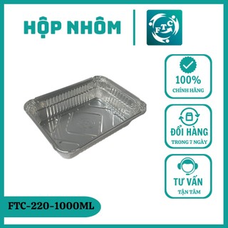 Khay nhôm Ftc khay giấy bạc 1000ml chuẩn vệ sinh an toàn thực phẩm MS220
