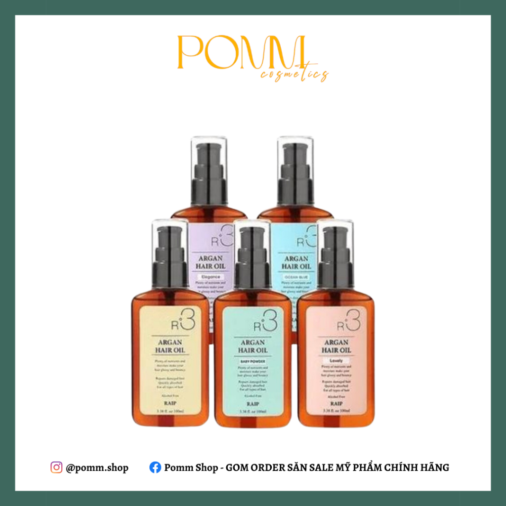 Dầu Dưỡng Tóc Argan Raip R3 Argan Hair Oil 100ml