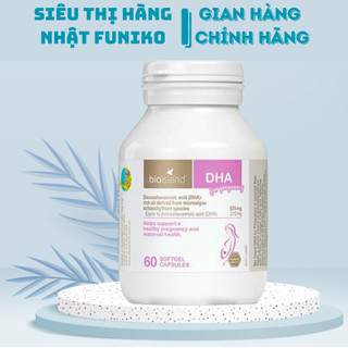 Viên vitamin bầu DHA Bioisland 60 viên phát triển trí não thai nhi, bé thông minh khỏe mạnh, hỗ trợ sáng mắt