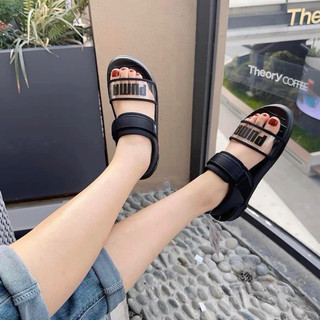 [ xtay] Giày PM nữ đen/ trắng quai trong