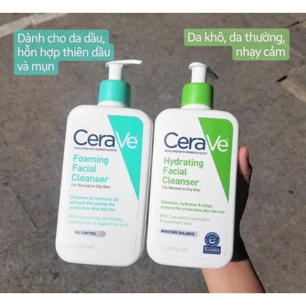 Sữa rửa mặt Cerave Pháp, Đức