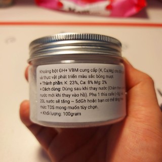 Khoáng gh+ bổ sung kali, canxi, magie cho hồ bucep, ráy thủy sinh