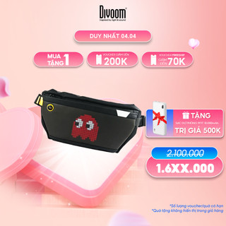 Túi đeo chéo Divoom Pixoo Slingbag hiển thị màn hình Led, tích hợp app Divoom