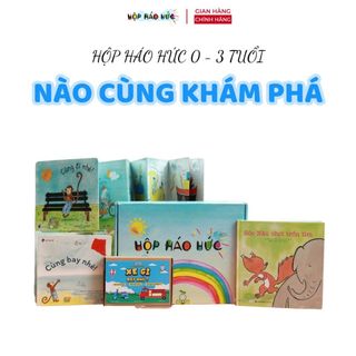 Hộp háo hức Nào Cùng Khám Phá cho bé 0 - 3 tuổi gồm 3 cuốn sách và bộ đồ chơi Xe Gì Thế Nhỉ?