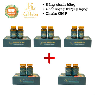 Combo 5 hộp Viên uống Đông trùng hạ thảo linh chi KaiHabu