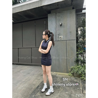 Váy polo body hàng qcl1 còn trắng