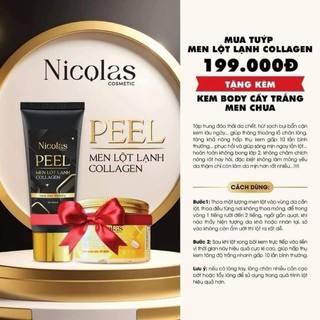 COMBO PEEL TRẮNG DA NICOLAS hàng xịn ( kem body và lột lạnh)