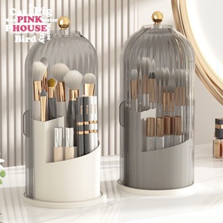 Hộp đựng cọ trang điểm cao cấp - Hộp đựng mĩ phẩm có đế xoay cao cấp -Ống đựng cọ trang điểm đa năng