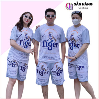 🚚 FREESHIP 🚚 sét đồ bộ BIA TIGER TRẮNG mặc nhà nam nữ thiết kế trẻ trung phong cách 2024 co giãn 4 chiều mặc mát - CHP