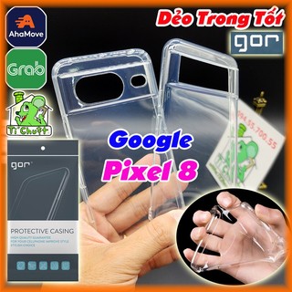 [Chính Hãng GOR-Ảnh Thật] Ốp Lưng Google Pixel 8 6.2" Silicon Dẻo Trong Suốt Chống Sốc