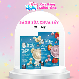 Bánh Sữa Chua Gerber Cho Bé 8 tháng ăn dặm - sữa chua sấy