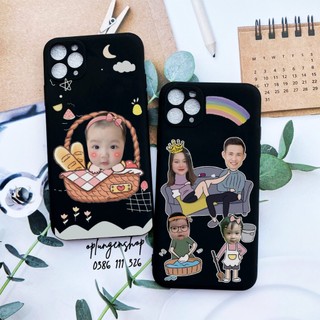 Ốp dẻo đen TPU chống ố in ảnh theo yêu cầu