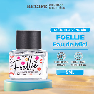 Nước Hoa Vùng Kín Nữ Chính hãng FOELLIE Eau De Miel Inner Perfume Hàn Quốc, hương dâu tây ngọt ngào dịu nhẹ 5ml