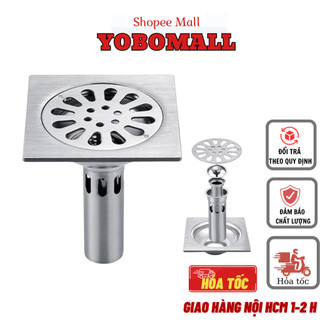 Phễu Thoát Sàn Chống Hôi INOX SUS 304 Siêu Bền Phụ Kiện Phòng Tắm - Yobomall