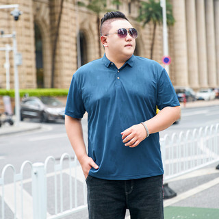 Áo Polo BIGSIZE (80kg - 150kg) Họa Tiết Trừu Tượng Xanh Siêu Co Giãn, Rộng Rãi, Thoải Mái, Chuẩn Phom Bigsize - GASIMAN