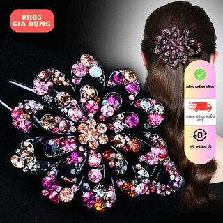 Kẹp Tóc Mỏ Vịt Đính Đá Phong Cách Cổ Điển dành cho phái nữ