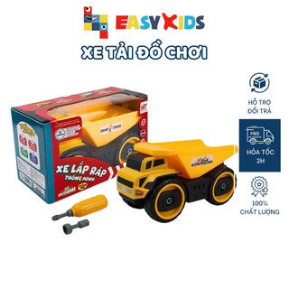 Xe tải xe ben hoàng thu ht7762 đồ chơi mô hình xe cho bé, đồ chơi xe tải xe ben có âm thanh