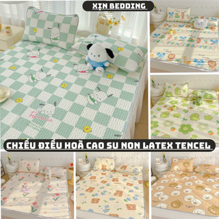Chiếu điều hoà cao su non tencel latex 3d,5d không kèm vỏ gối - chiếu điều hoà 3d vip mềm mát 1m,1m2, 1m4, 1m6, 1m8, 2m2