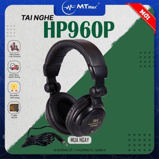Tai nghe kiểm âm chuẩn phòng thu tai nghe chụp tai có dây, tai nghe isk hp960b cao cấp full box tặng kèm jack bh 12tháng