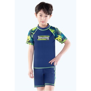 Bộ bơi bé trai  Habi Fashion  HB2415 16-70kg cao cấp chống nắng, Bộ bơi nam