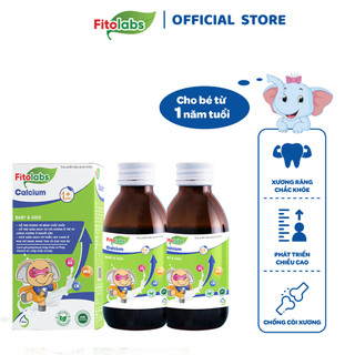 Canxi Hữu Cơ Cho Bé Calcium FITOLABS Giúp Xương Răng Chắc Khoẻ, Phát Triển Chiều Cao Cho Bé Từ 1 Tuổi Chai 120ml