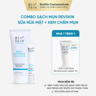 Combo Sạch Mụn RevSkin - Sữa Rửa Mặt + Kem Chấm Mụn