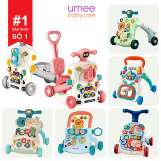 Xe tập đi đa năng cho bé kết hợp bàn đồ chơi có nhạc 3in1 kèm bảng vẽ - Umee Babycare