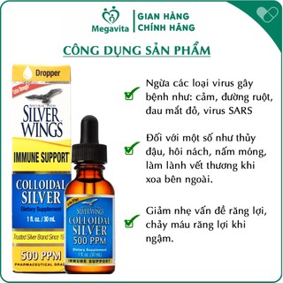 [Date 2027] Keo Bạc Natural Path Silver Wings Colloidal Silver 500 PPM 30ml