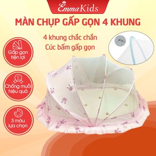 Màn Chụp Gấp Gọn Cho Bé Emmakids, Màn Chụp Sơ Sinh Từ 0 Đến 4 Tuổi Chắc Chắn, Chất Vải Cao Cấp, Thoáng Khí