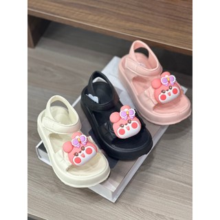 Dép cho bé gái - dép sandal nhựa xốp gấu hồng