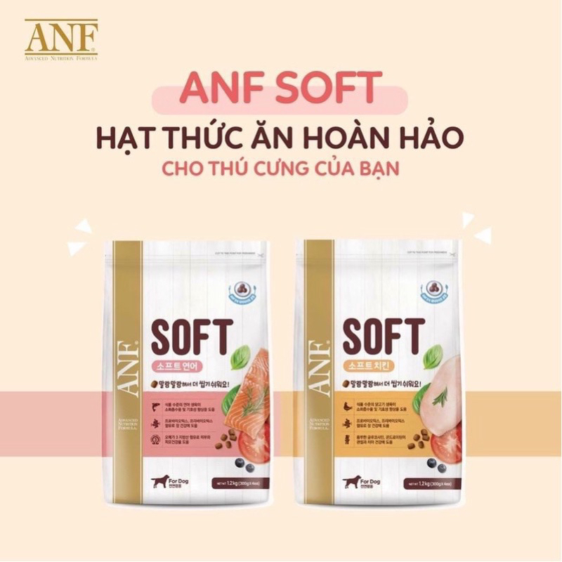 ANF SOFT THỨC ĂN HẠT MỀM CHO CHÓ GÓI 1.2KG.