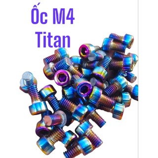 1 cặp ốc titan m4 tặng kèm lục giác