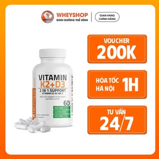 Viên Uống hỗ trợ xương Bronson Vitamin K2+D3 (60 - 120 - 250 viên) - WHEYSHOP