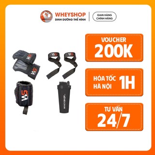 Combo 4 món phụ kiện tập gym chính hãng wheyshop vn