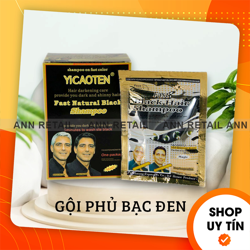 [Chính hãng] Dầu Gội Phủ Bạc YiCAOTEN Thái Lan Hộp 10gói