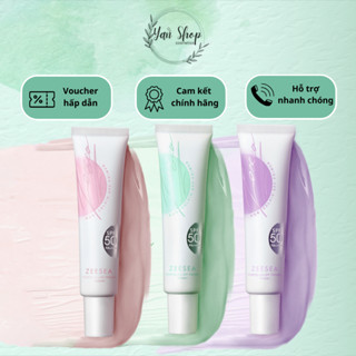  Kem Lót Kem Chống Nắng ZEESEA Dạng Tuýp Trang Điểm Kiềm Dầu Nâng Tông Che Lỗ Chân Lông Làm Mịn Da 