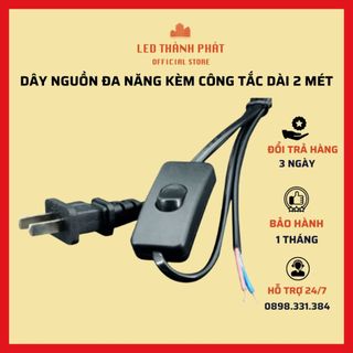 Dây nguồn đa năng kèm công tắc dài 2 mét