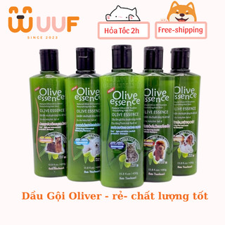 OLIVE 450ml Sữa tắm chó mèo tinh dầu ô liu (4 loại) dành cho mọi loại chó mèo