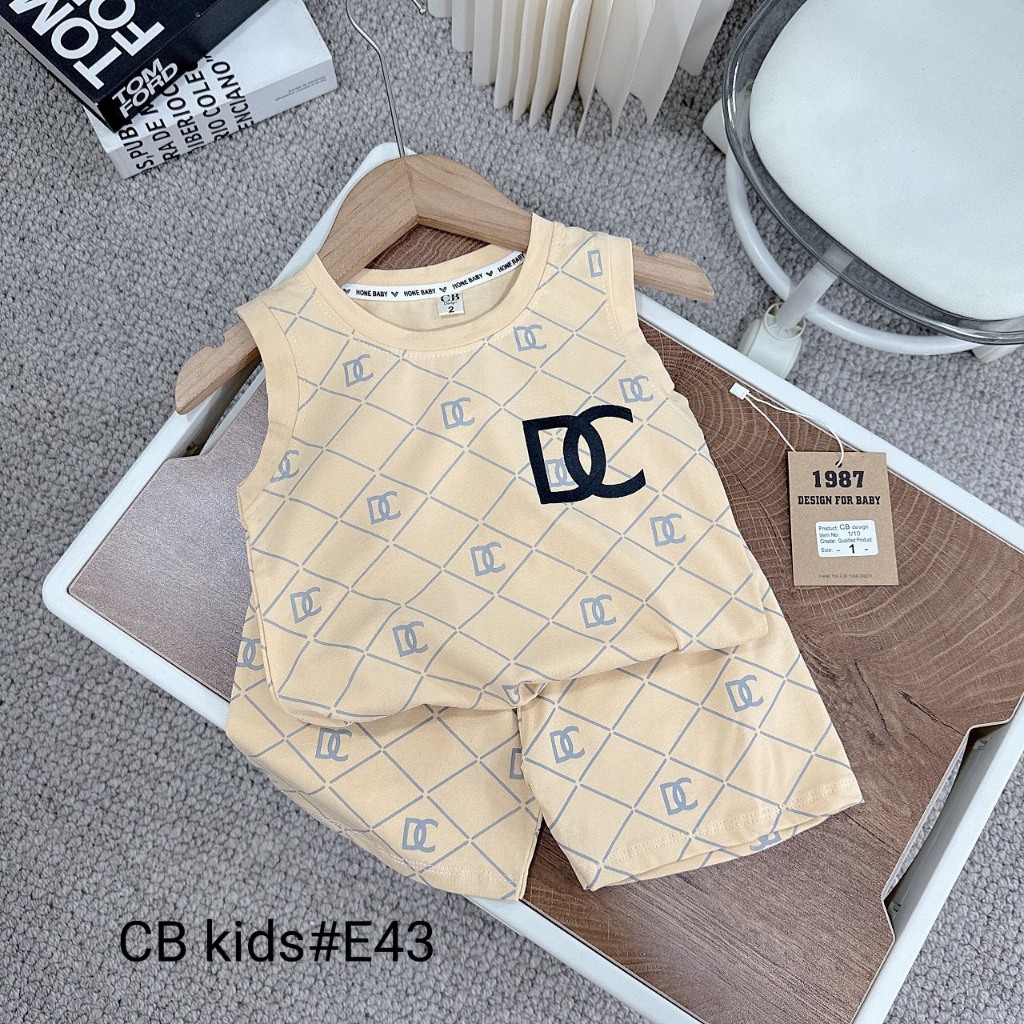 Set bộ trai cotton chữ in tràn thân siêu đẹp siêu xinh 10-30kg B0028
