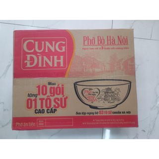 Thùng phở cung đình 30 gói tặng 3 tô sứ