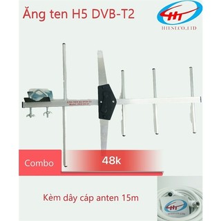 Anten nhôm hoành kiến đạt tsh5 – hkd h5 kèm dây cáp anten 15m